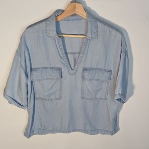 Light Denim Chamois Shirt, No Tags